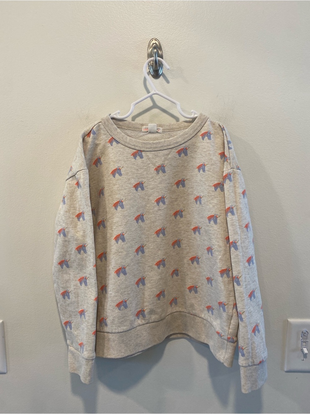 Crewcuts girls unicorn print sweatshirt in size 10